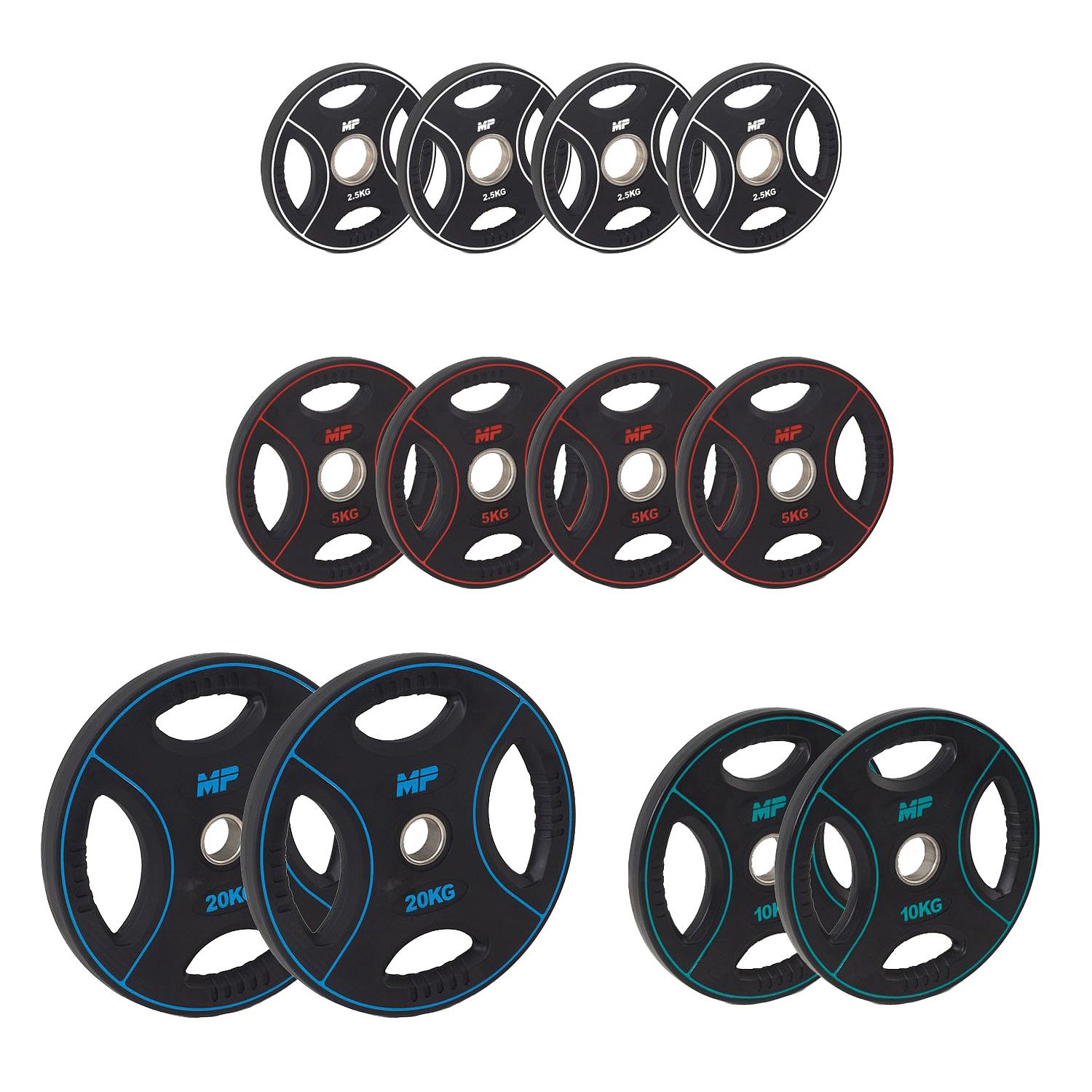 113949-Muscle-Power-50mm-PU-halterschijf-set-90KG-afbeelding-1