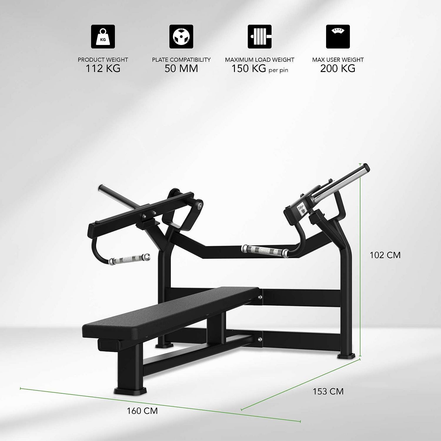121700-Tunturi-Platinum-Horizontal-Chest-Press-Plate-Loaded-afbeelding-5
