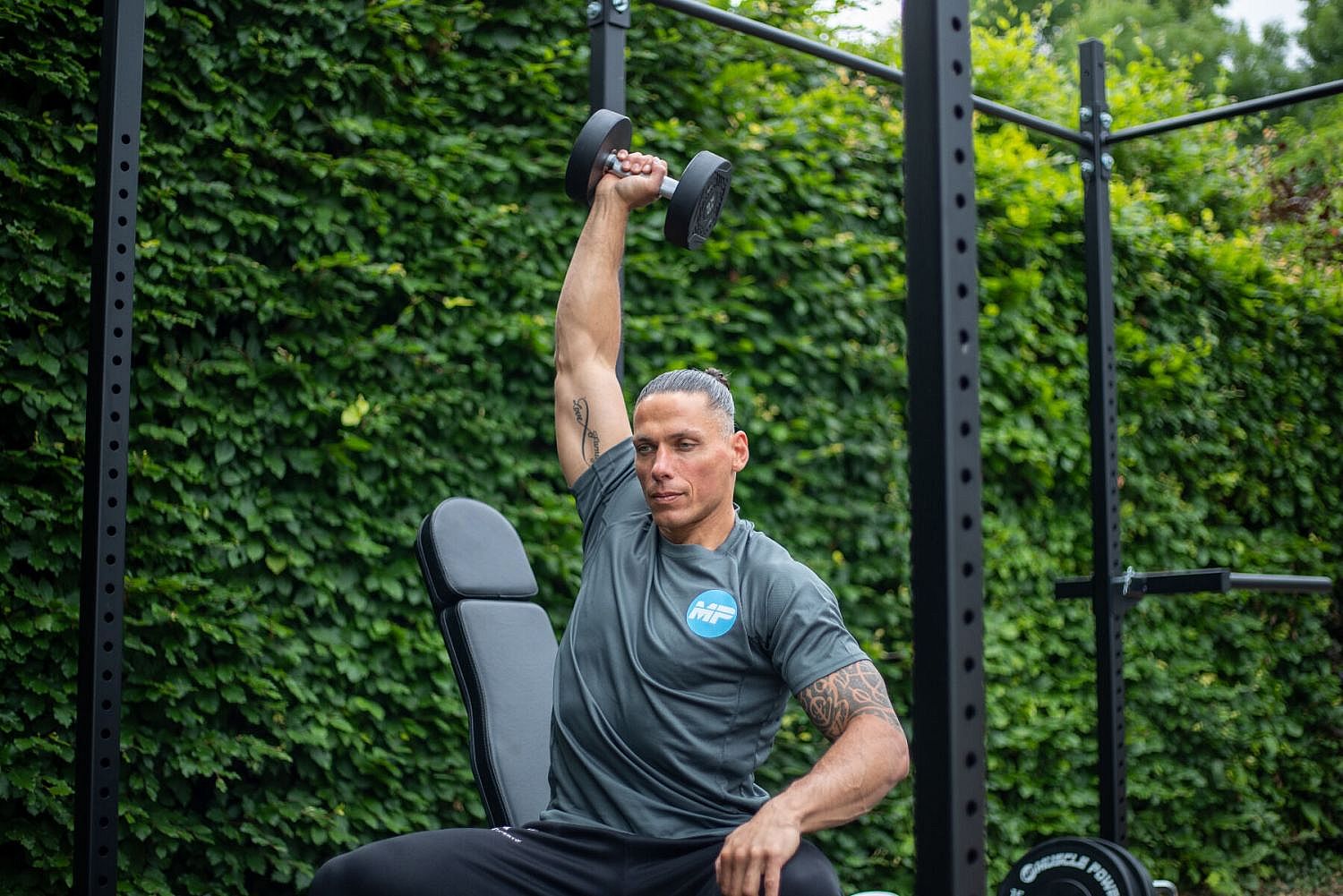 102747-Muscle-Power-ronde-rubber-Dumbbells-2-kg-afbeelding-3