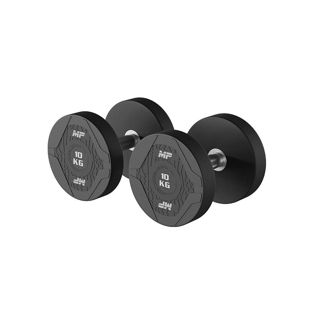 102752-Muscle-Power-ronde-rubber-Dumbbells-12-kg-afbeelding-1