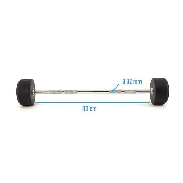 83176-Muscle-Power-Rubber-vaste-halterstang-25-kg-afbeelding-2
