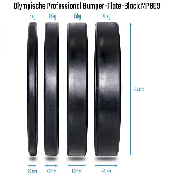 75786-Muscle-Power-olympische-bumper-plate-50-mm-20-kg-zwart-afbeelding-3