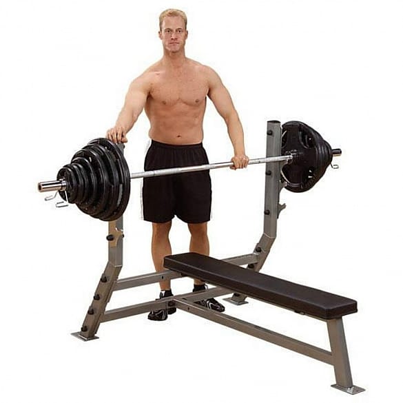 12531-Body-Solid-Pro-ClubLine-Flat-olympic-halterstation-afbeelding-2