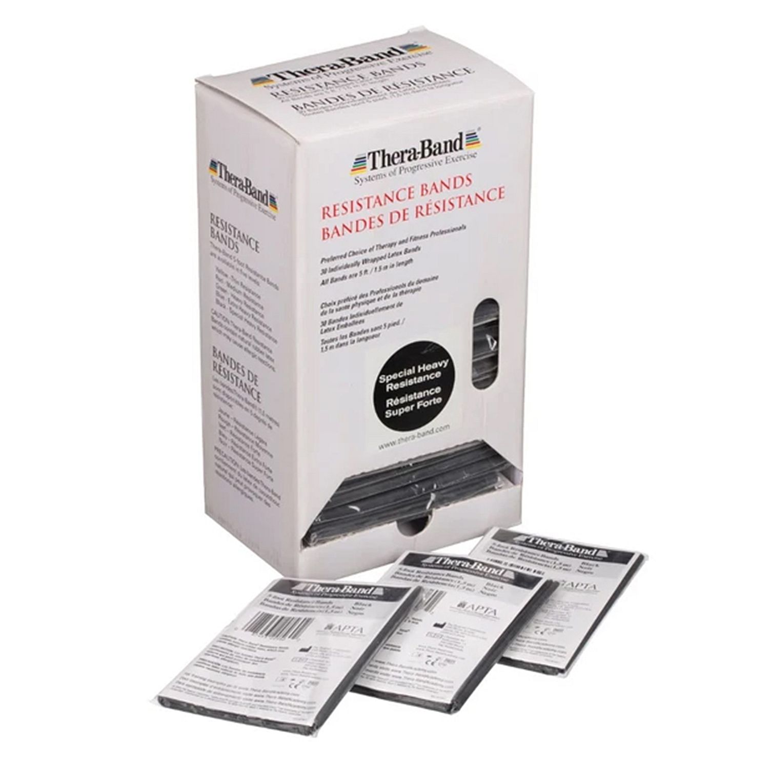 80338-Thera-band-dispenser-30x15-meter-Zwart-speciaal-zwaar-afbeelding-1