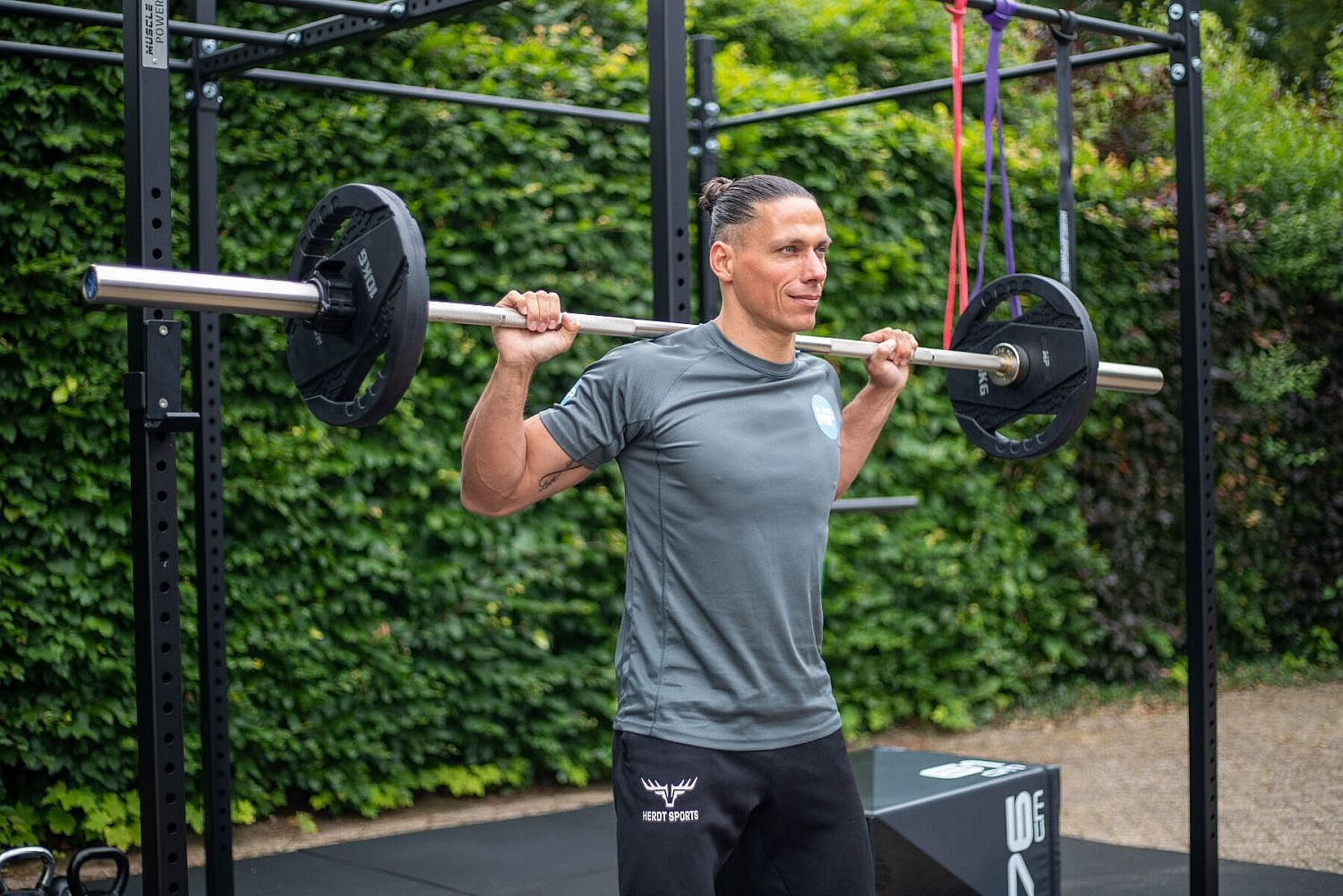 102734-Muscle-Power-high-black-bumper-plate-15-kg-afbeelding-4