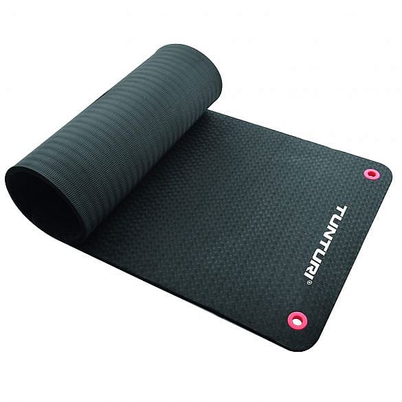 32090-Tunturi-Professionele-fitnessmat-zwart-180cm-afbeelding-1