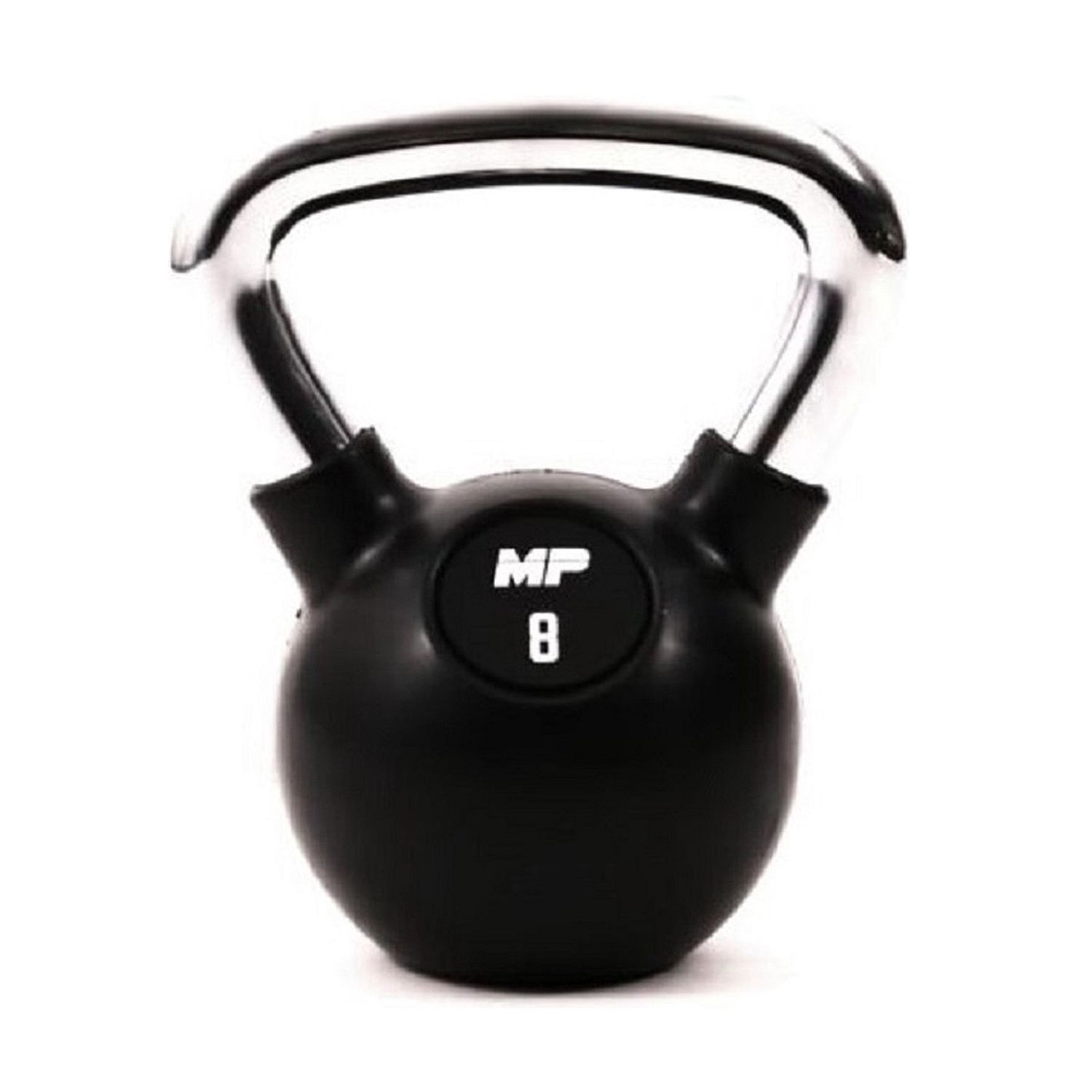 30394-Muscle-Power-Kettlebell-Rubber---Chrome-8-KG-MP1304-afbeelding-1