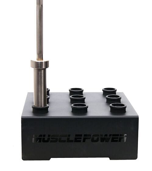 83236-Muscle-Power-Verticale-Standaard-voor-9-Olympische-halterstangen-afbeelding-3