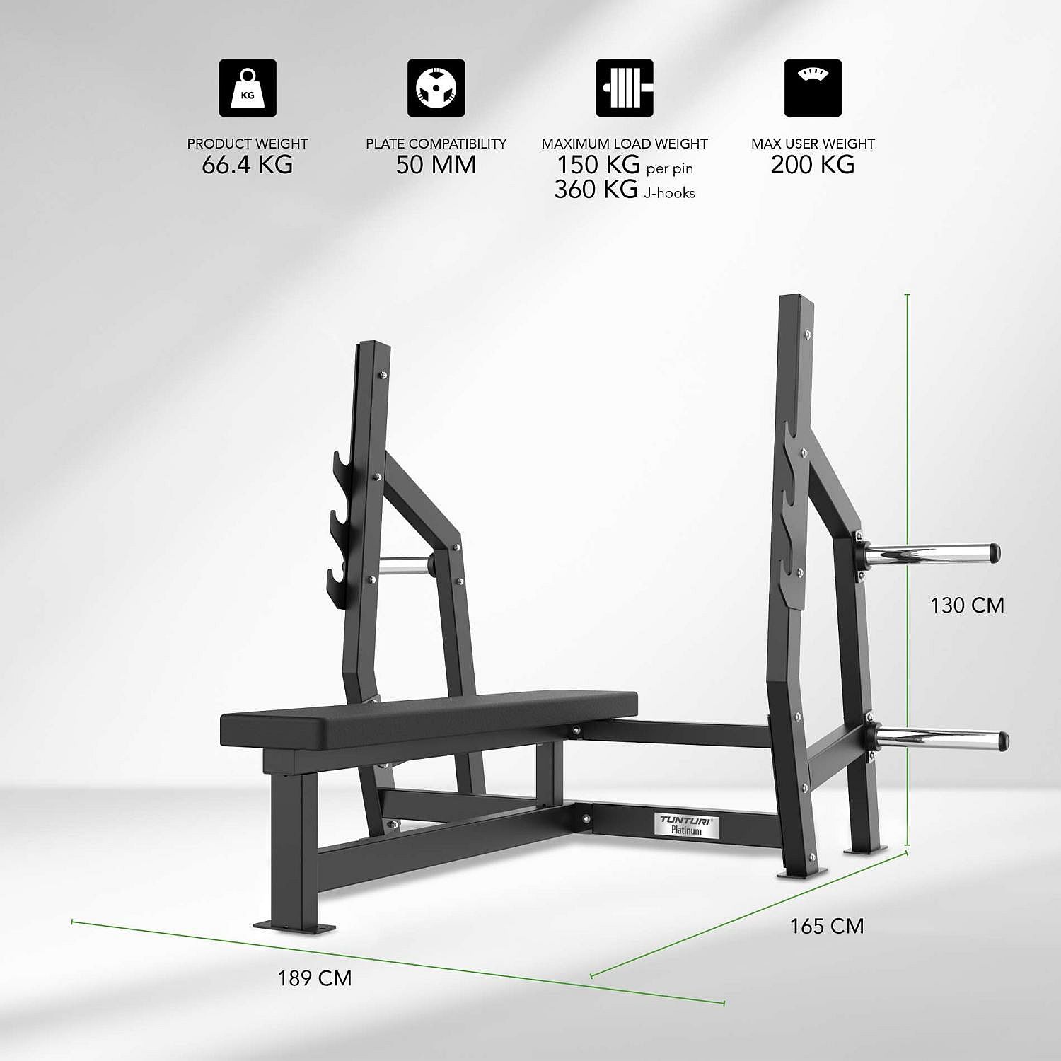 121704-Tunturi-Platinum-Horizontal-Bench-Press-Plate-Loaded-afbeelding-6
