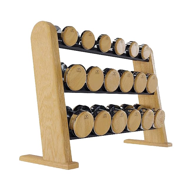 82994-NOHrD-Dumbellset-inclusief-opbergrek-eikenhout-afbeelding-1