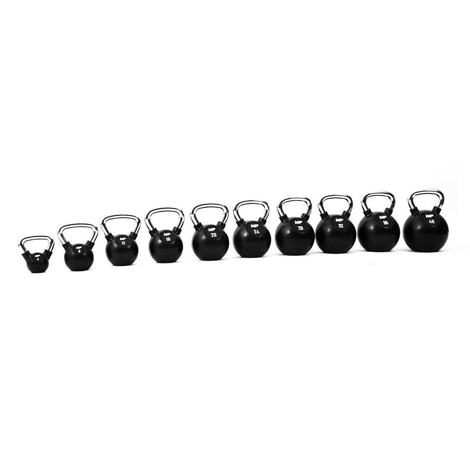 30393-Muscle-Power-Kettlebell-Rubber---Chrome-4-KG-MP1304-afbeelding-3