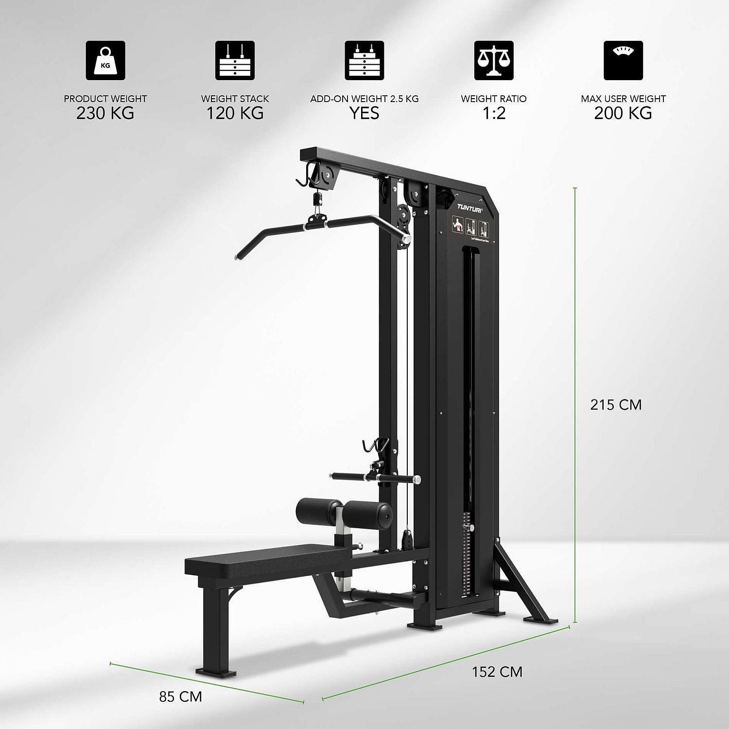 121764-Tunturi-Platinum-Dual-Lat-PulldownLow-Row-Selectorized-afbeelding-7