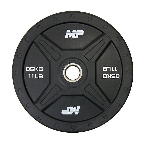 75746-Muscle-Power-olympische-bumper-plate-50-mm-5-kg-zwart-afbeelding-1
