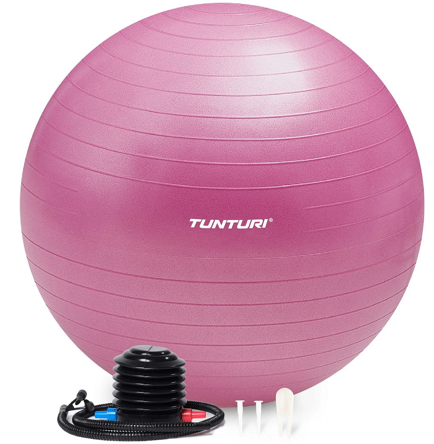 105248-Tunturi-fitnessbal-anti-burst-inclusief-pomp-paars-afbeelding-1