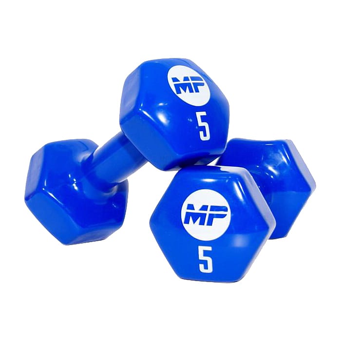 83125-Muscle-Power-Vinyl-Dumbbellset-2-x-5-kg-blauw-afbeelding-1