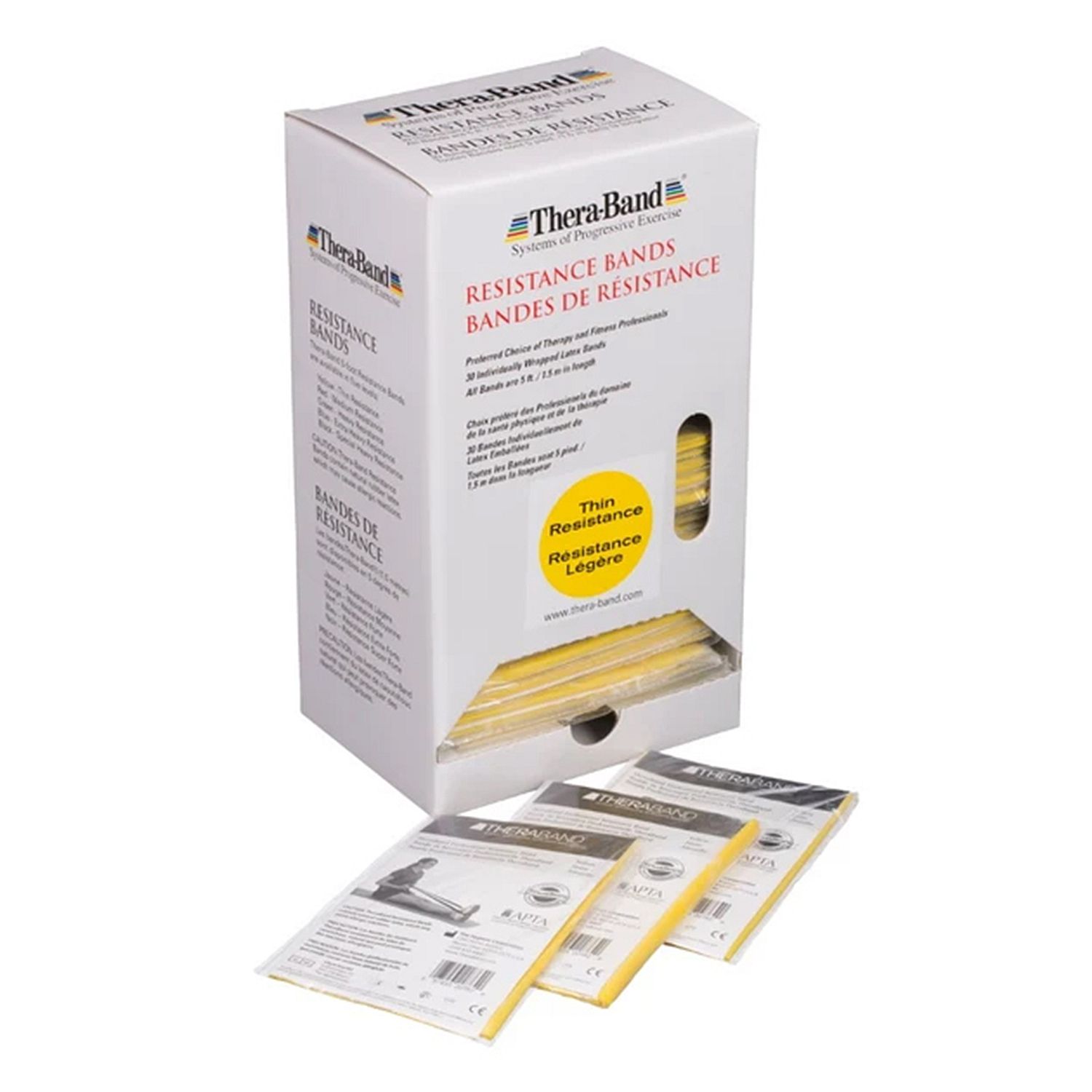 80334-Thera-band-dispenser-30x15-meter-Geel-licht-afbeelding-1