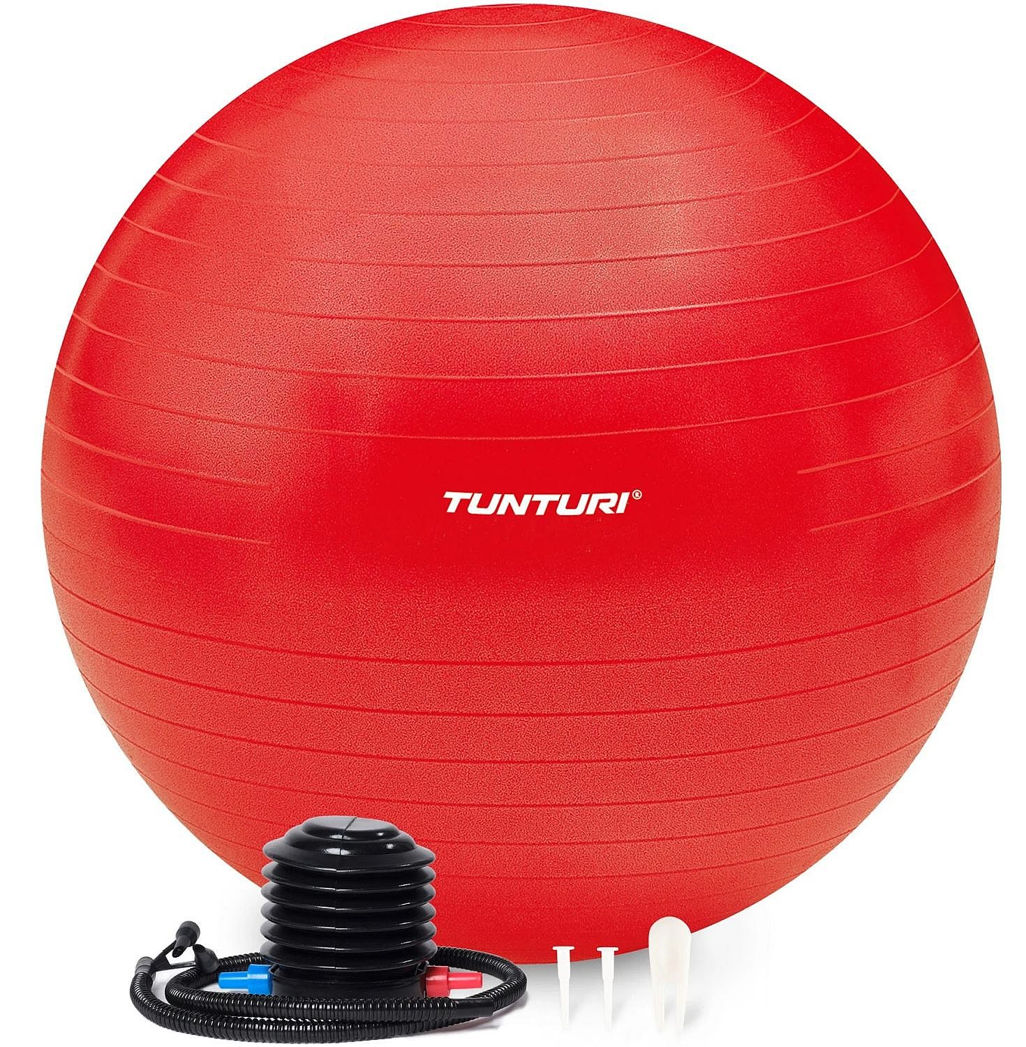 105258-Tunturi-fitnessbal-anti-burst-inclusief-pomp-rood-afbeelding-1