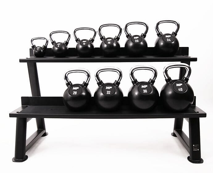 38992-Muscle-Power-Kettlebell-set-RubberChrome-4---20-kg-afbeelding-2
