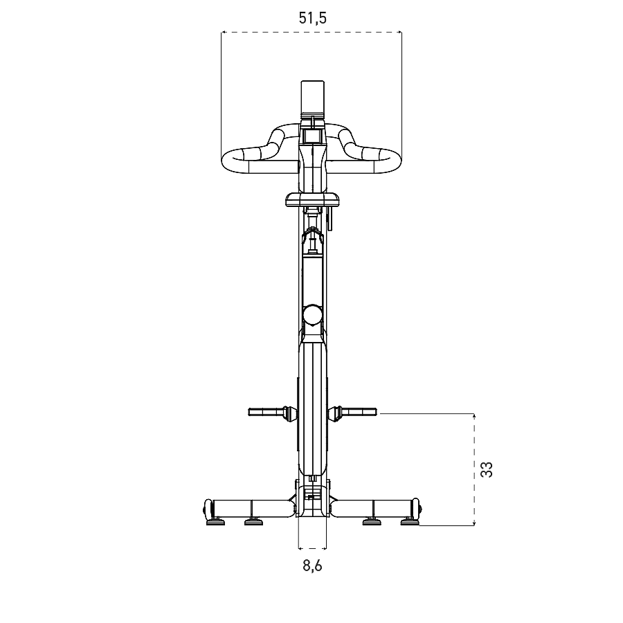 74003-NOHrD-Bike-V2-Spinningbike-Kersenhout-afbeelding-5