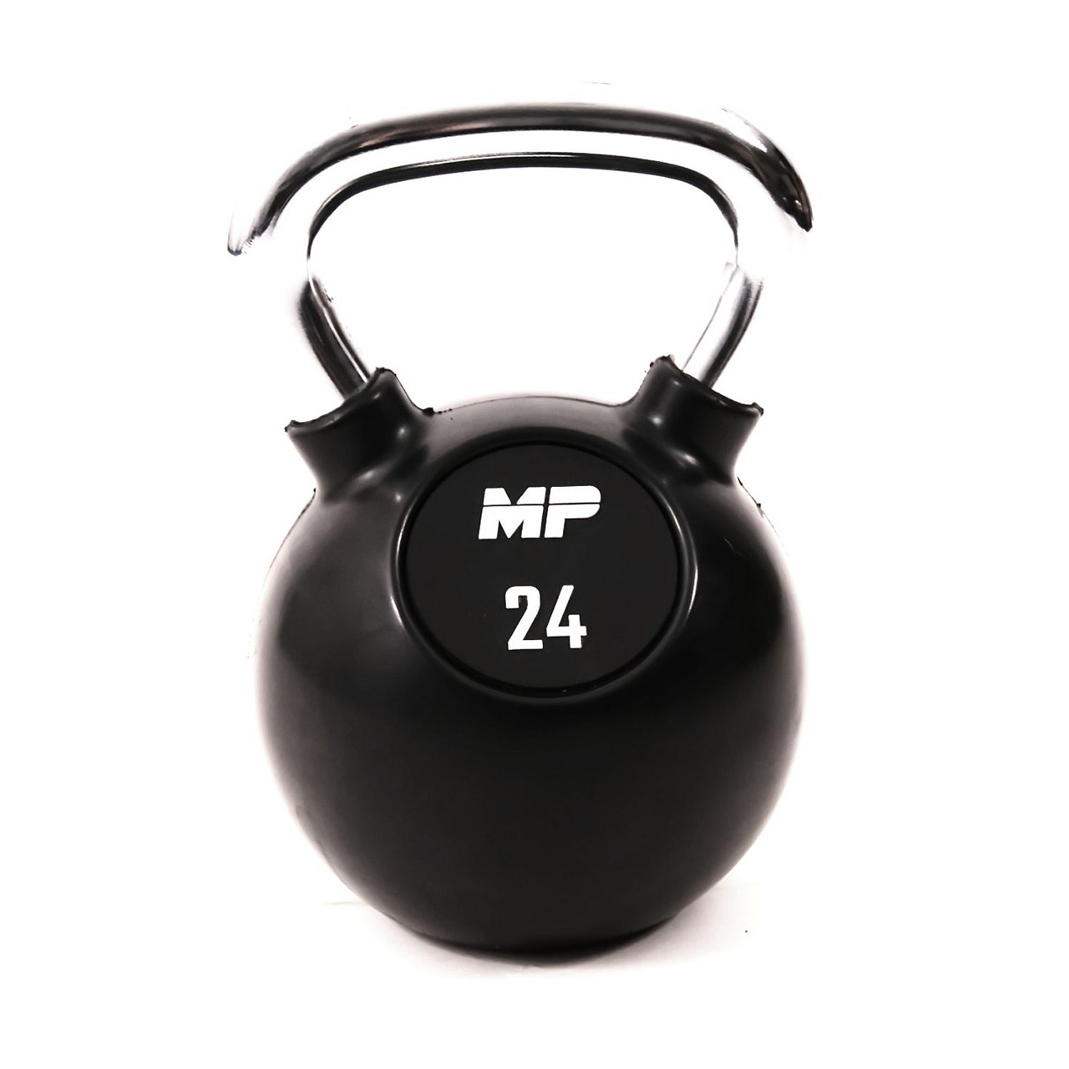 30398-Muscle-Power-Kettlebell-Rubber---Chrome-24-KG-MP1304-afbeelding-1