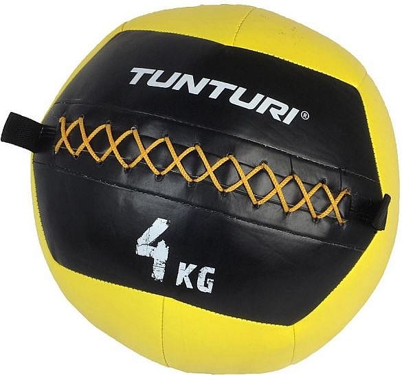 38064-Tunturi-Wall-ball-4kg-Geel-afbeelding-1