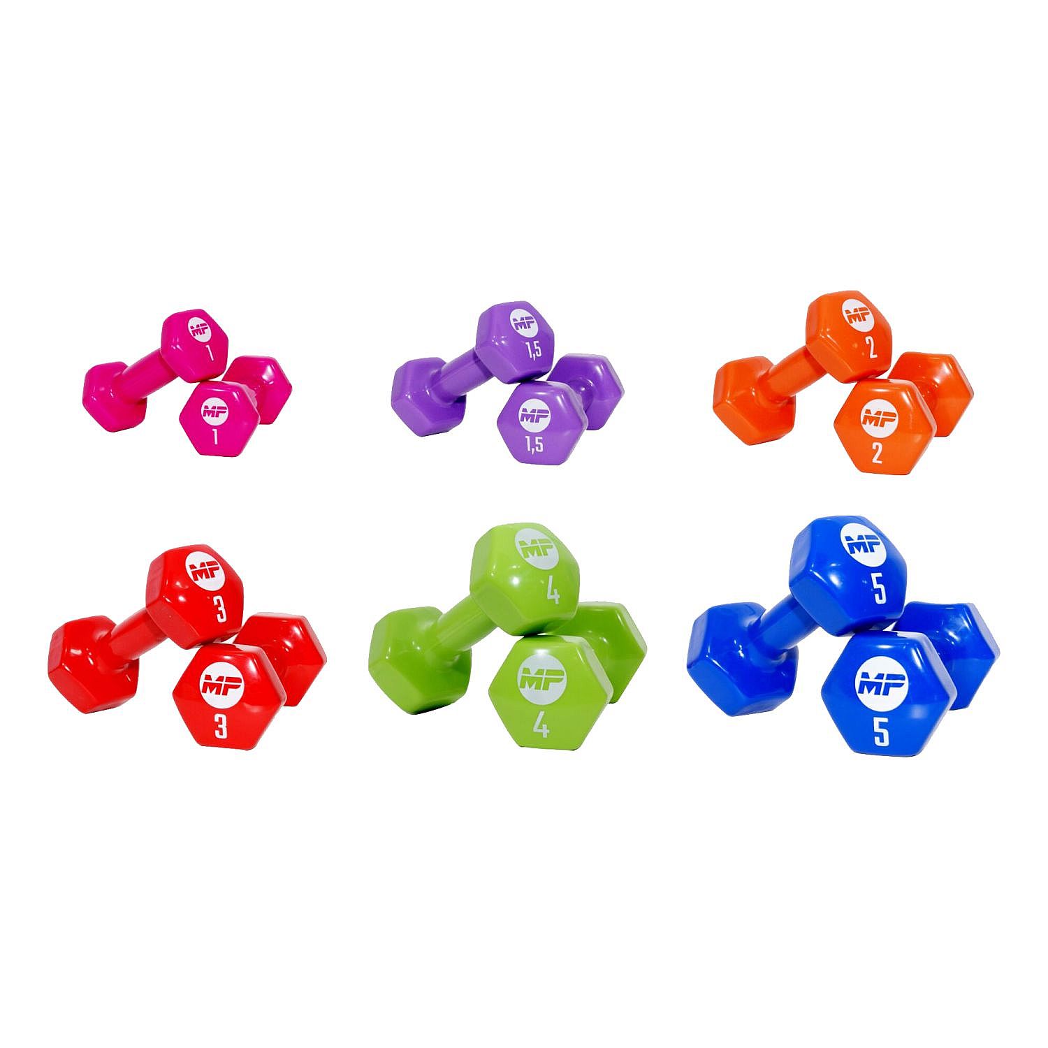 83125-Muscle-Power-Vinyl-Dumbbellset-2-x-5-kg-blauw-afbeelding-2