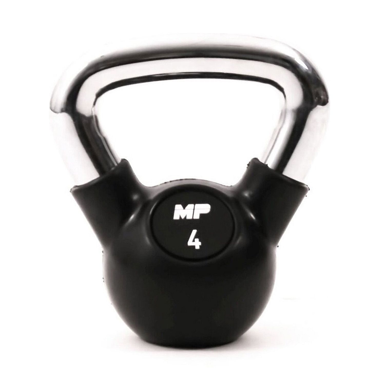 30393-Muscle-Power-Kettlebell-Rubber---Chrome-4-KG-MP1304-afbeelding-1
