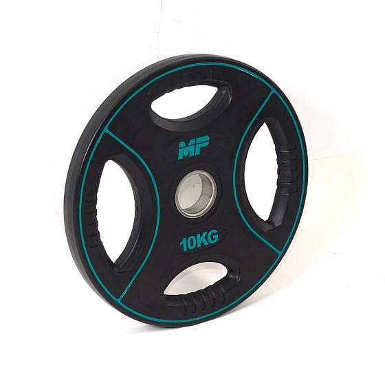 66387-Muscle-Power-50mm-PU-halterschijf-4-grip-10-kg-afbeelding-1