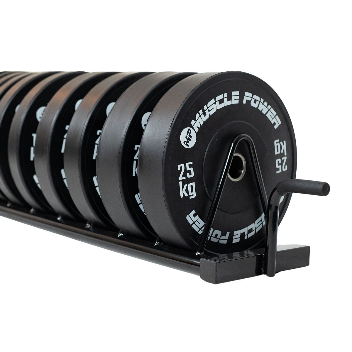 102734-Muscle-Power-high-black-bumper-plate-15-kg-afbeelding-2
