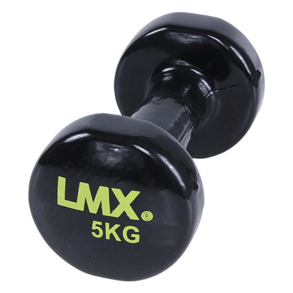 19767-Lifemaxx-Vinyl-Dumbbellset-5-kg-Zwart-afbeelding-1