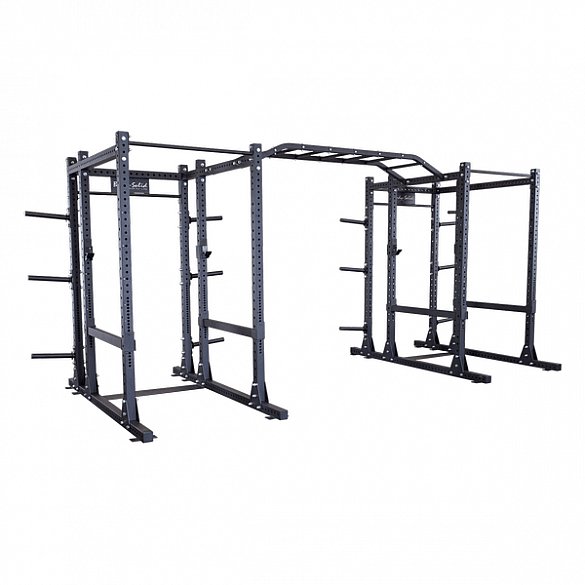 35677-Body-Solid-Commercial-Extended-double-power-rack-package-afbeelding-1