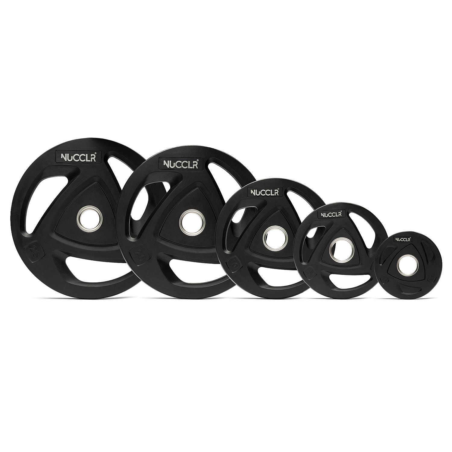 107991-NUCCLR-olympische-halterset-rubber-160-KG-afbeelding-1