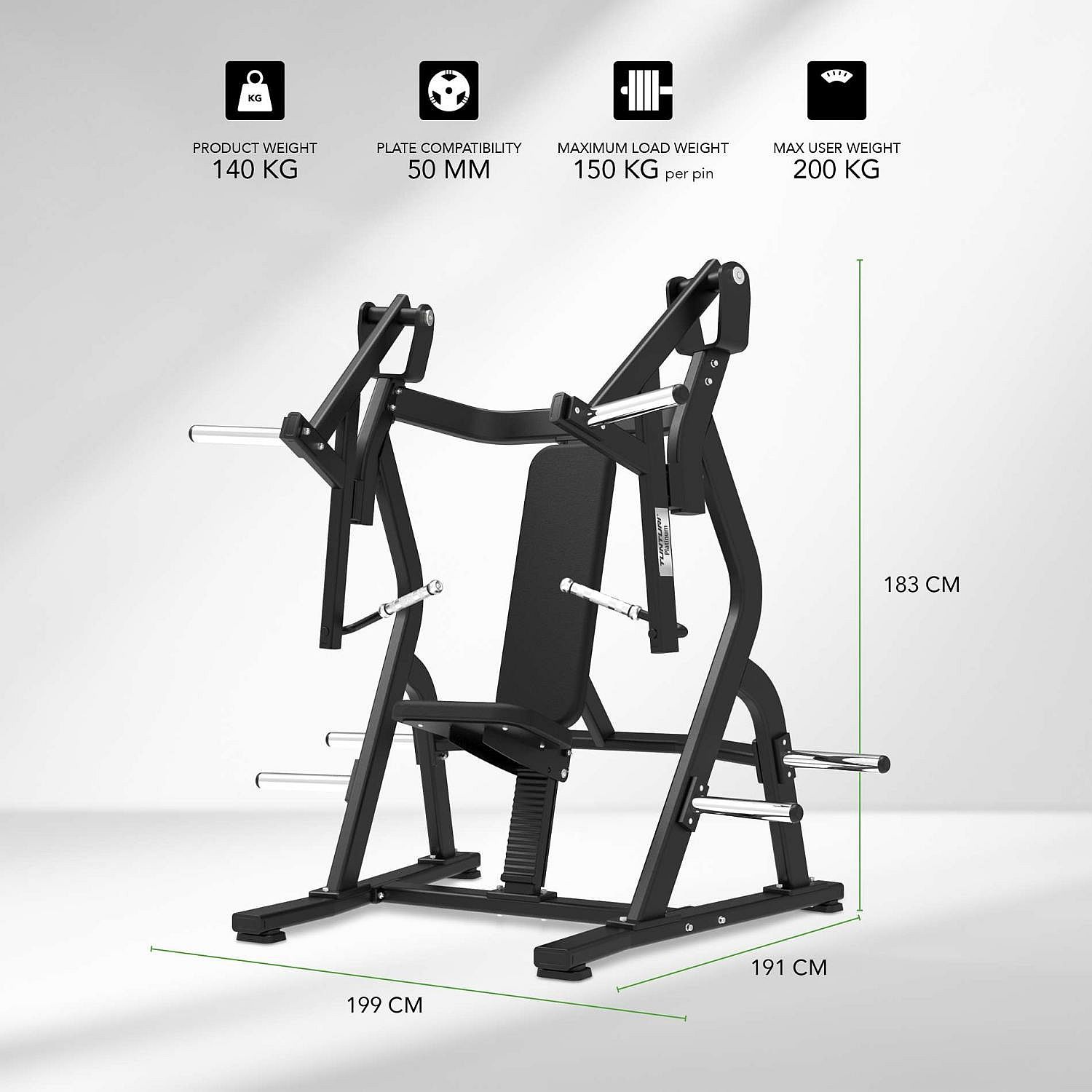 121692-Tunturi-Platinum-Chest-Press-Plate-Loaded-afbeelding-5